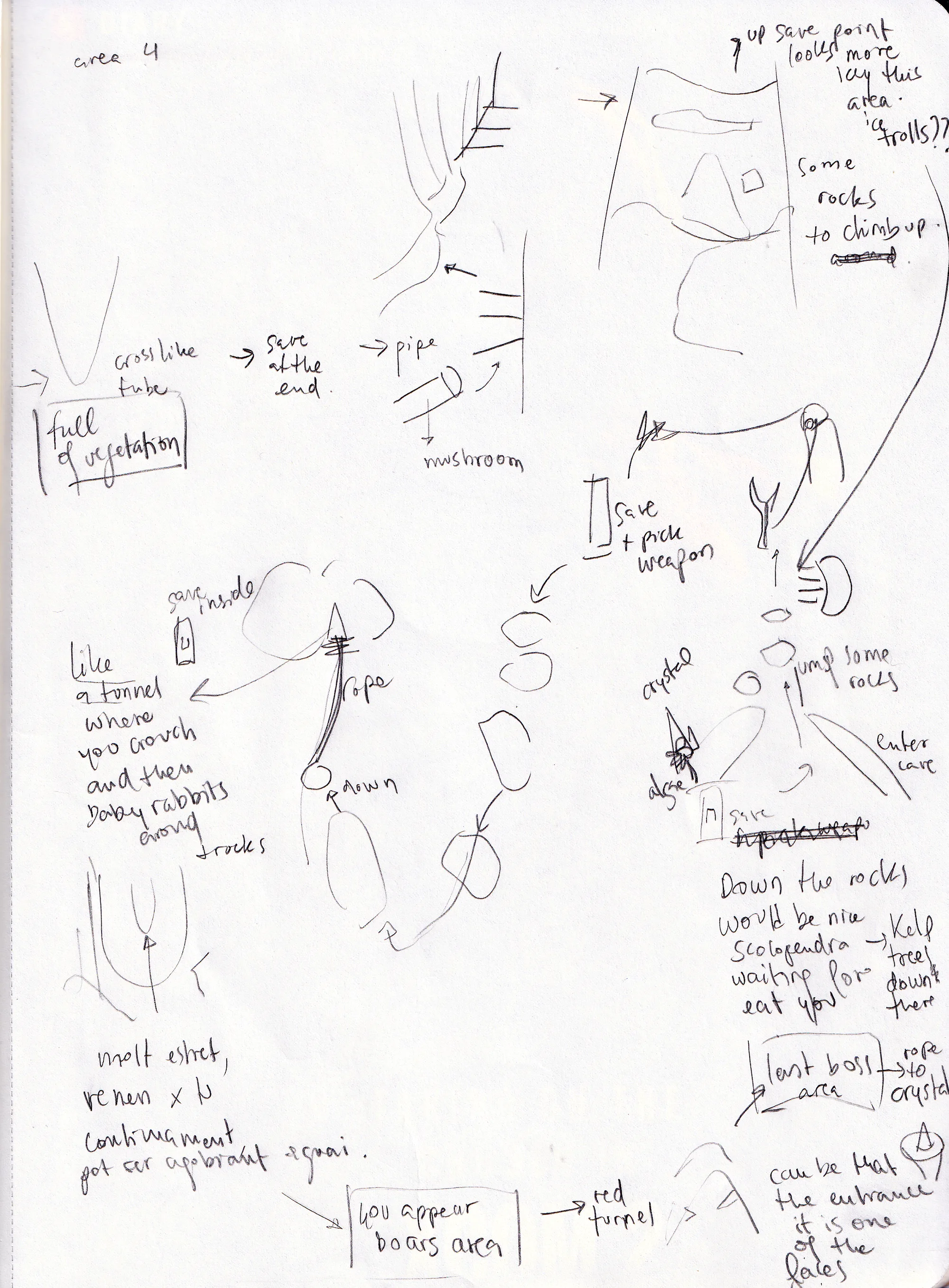 Kelp Forest Level Design Sketch